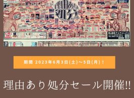 理由あり処分セール